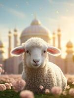 eid mubarak tradizionale islamico Festival religioso sfondo ai generato foto