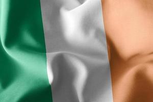 3d rendering illustrazione bandiera dell'irlanda