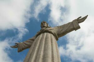 statua di Cristo il re nel Lisbona foto