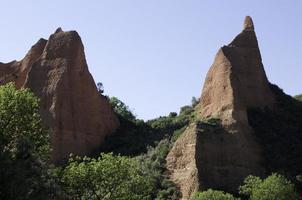 colline rosse a las medulas. antiche miniere d'oro romane. foto