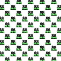 senza soluzione di continuità modello di nero pelle Uomini scarpe nel verde soprascarpe isolato su bianca sfondo. foto