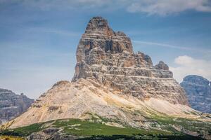 tre cime di lavare nel cortina d'Ampezzo, - dolomiti, Italia foto