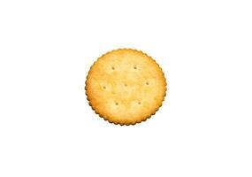 biscotto o biscotto o multicereali salutare cracker isolato su un' bianca sfondo foto
