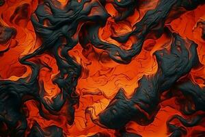 lava fuso struttura luminosa contrasto colori. creare ai foto