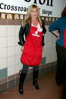 pamela bach hasselhoff a il la missione ringraziamento alimentazione di il senza casa nel los angeles circa novembre 26 2008 foto