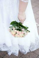 bouquet da sposa della sposa foto