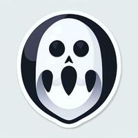 ai generato fantasma avatar icona clip arte etichetta decorazione semplice sfondo foto