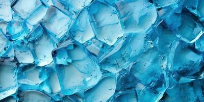 blu ghiaccio cubi sfondo. ai generato. foto