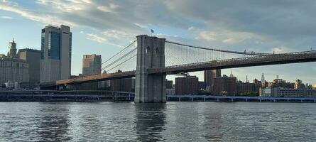 Manhattan orizzonte nel nuovo York foto