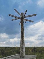 Cartello al punto disprezzato, East Yorkshire, Inghilterra foto