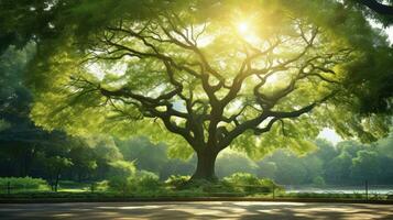 ai generato natura pianta blu all'aperto sognante ai generato foto