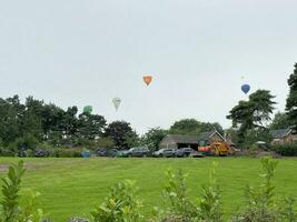 una vista della campagna del Cheshire a Peckforton Hills foto