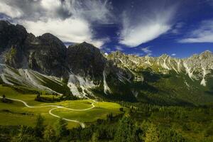 montagna paesaggio di il stubai Alpi foto