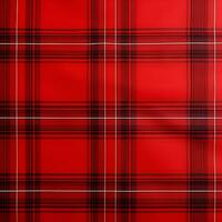 ai generato rosso plaid tartan sfondo. senza soluzione di continuità tessuto struttura. foto