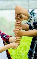 unità, lavoro di squadra unità gruppo unità di mente potere foto