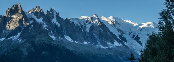 massiccio di mont bianco, chamonix, alta Savoia, Francia foto