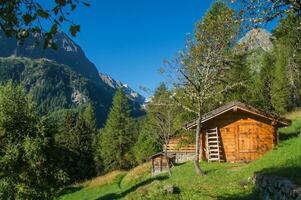 les granges,vallorcine,haute Savoia, Francia foto