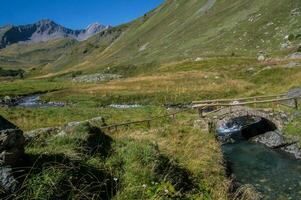 valle di breuil,val di oste, italia foto