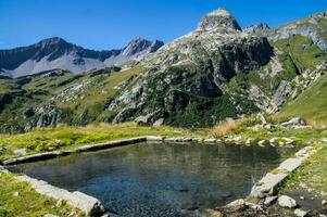 valle di breuil,val di oste, italia foto