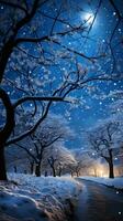 notte cielo su orario invernale ai generato foto