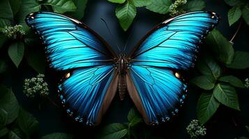 farfalla animale sera giallo leggero realistico ai generato foto