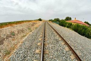 Ferrovia brani nel il deserto foto