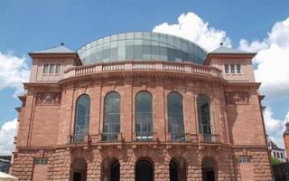 mainzer staatstheater o teatro nazionale a mainz, germania foto