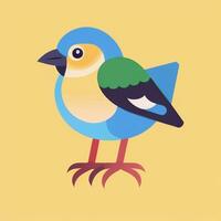 ai generato colorato uccello logo avatar clip arte icona etichetta decorazione semplice sfondo foto