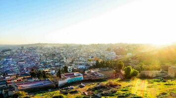 il città di Marocco nel il sole foto
