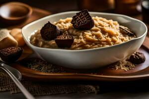 il migliore cioccolato fiocchi d'avena ricette. ai-generato foto