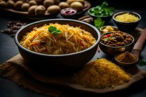 il migliore indiano cibo nel il mondo. ai-generato foto