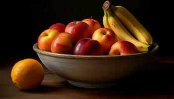 ai generato freschezza di autunno, arancia zucca su albero, natura vivace colori generato di ai foto