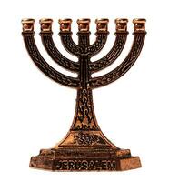 ebraico porta candele, isolato su bianca o trasparente sfondo. foto