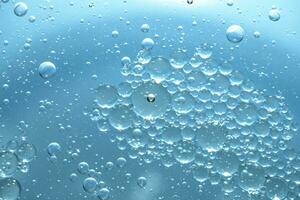 acqua bolla struttura su blu sfondo foto