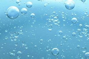 acqua bolla struttura su blu sfondo foto