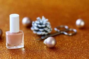 set manicure natale e capodanno, smalto per unghie per le vacanze foto