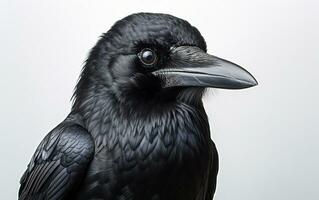 ai generativo americano corvo all'aperto uccello fotografia foto