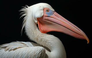 ai generativo pellicano uccello naturale illustrazione fotografia foto