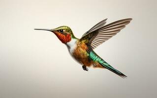 ai generativo colibrì naturale animale illustrazione fotografia foto