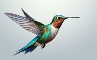 ai generativo colibrì naturale animale illustrazione fotografia foto