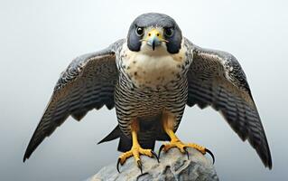 ai generativo pellegrino falco uccello illustrazione fotografia foto