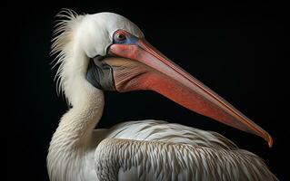 ai generativo pellicano uccello naturale illustrazione fotografia foto