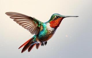 ai generativo colibrì naturale animale illustrazione fotografia foto