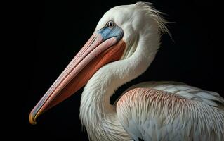 ai generativo pellicano uccello naturale illustrazione fotografia foto