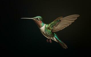 ai generativo colibrì naturale animale illustrazione fotografia foto