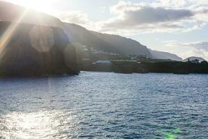 atlantico oceano selvaggio costa, tenerife, canarino isole, Spagna foto