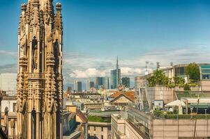 aereo Visualizza a partire dal il tetto di il Cattedrale, Milano, Italia foto