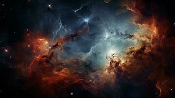 ai generato. stellare nebulosa nel in profondità spazio foto