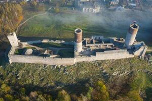 checini castello vicino kielce,antenna fuco Polonia foto