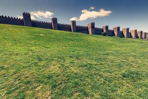 panoramico medievale città muri di avila, Spagna, unesco elenco foto